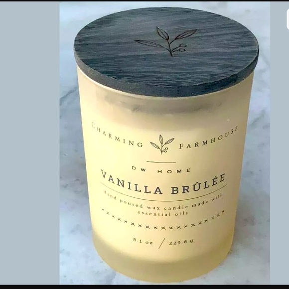 DW HOME VANILLA BRÛLÉE WOOD WICK CANDLE NEW - Picture 1 of 3